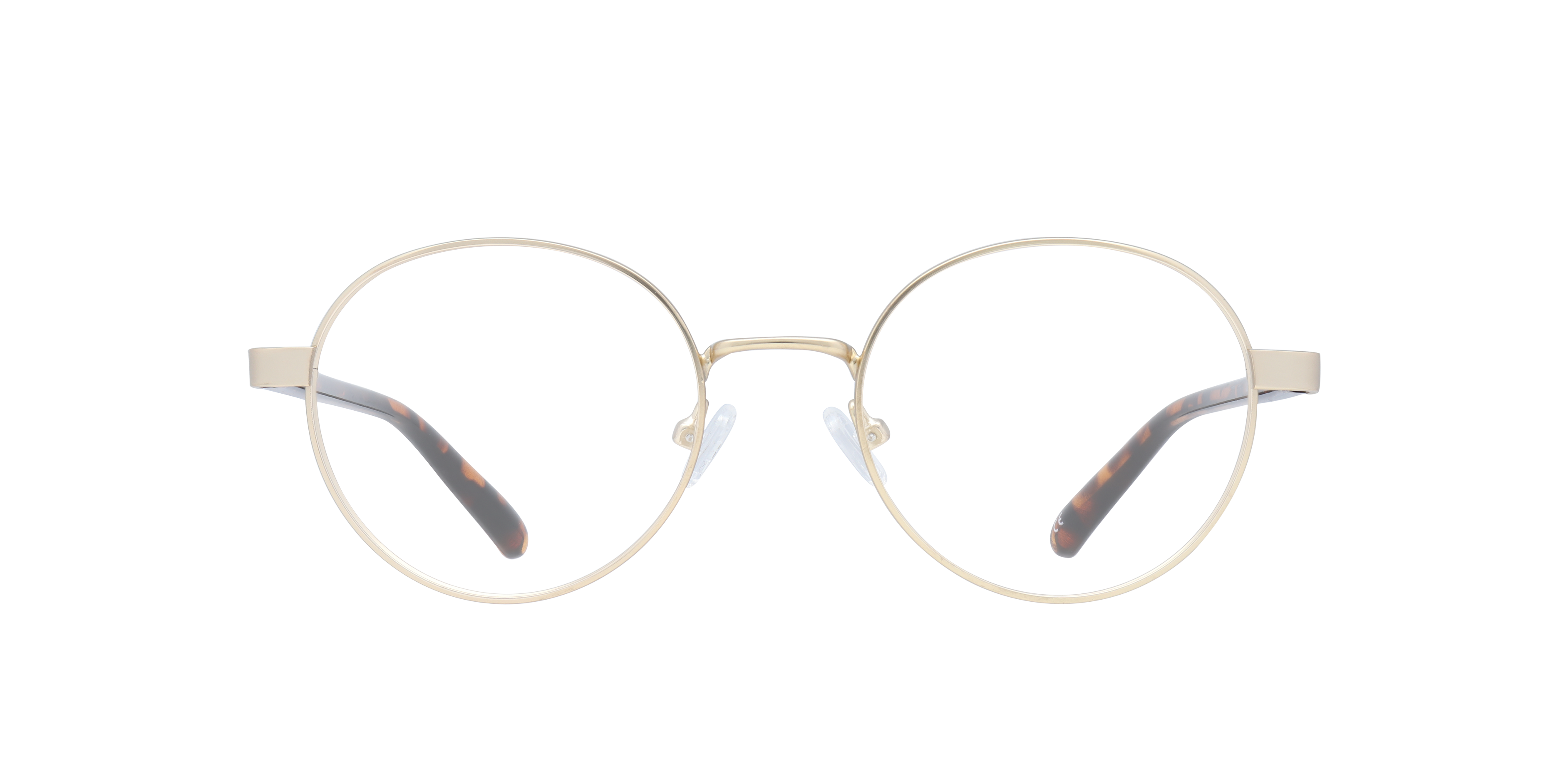 Cody Matte Gold MetalSunglass Frames for Glasses Direct, Front View