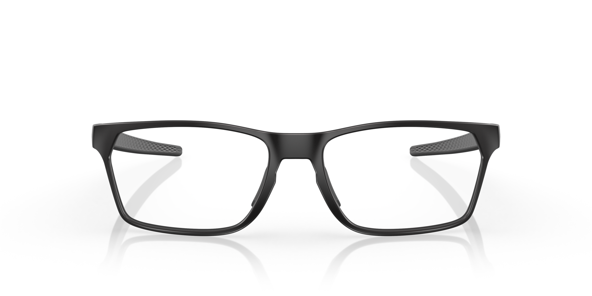 Hex Jector High Resolution Collection Satin Black PlasticSunglass Frames for Glasses Direct, Front View
