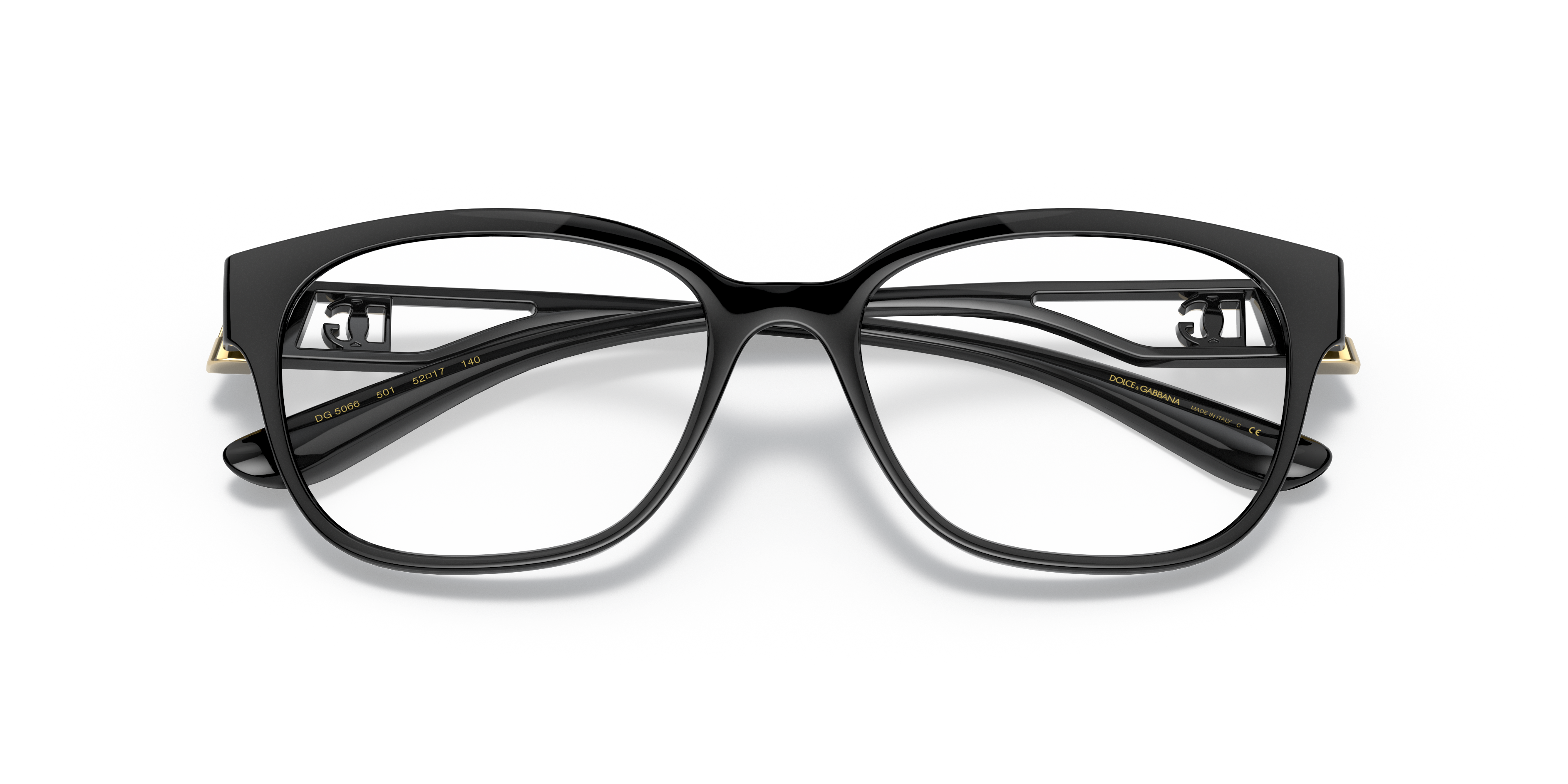 DG5066 Black PlasticEyeglass Frames for Glasses Direct, Closed View