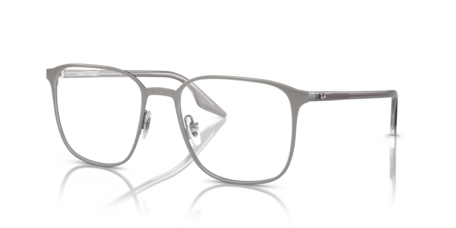 RB6512 Optics Gunmetal MetalEyeglass Frames for Glasses Direct, Angle View