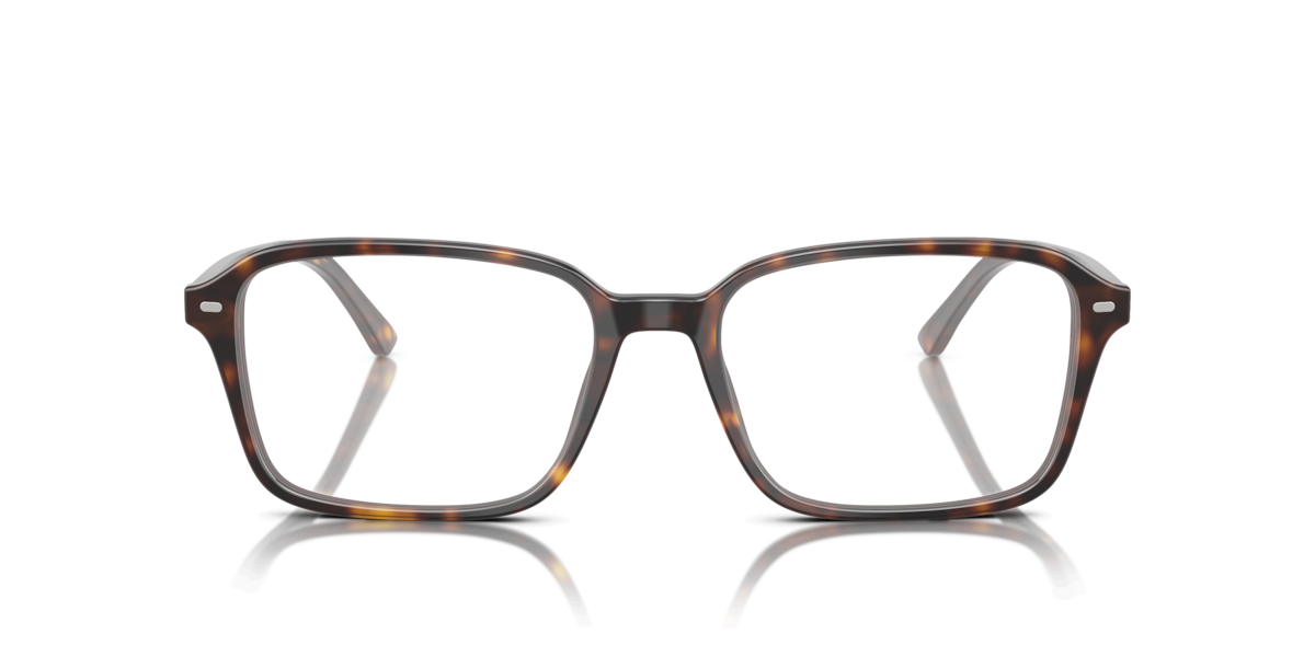 Ray-Ban Unisex Havana Square Acetate Eyeglasses Online - Full Rim - Rb5431f