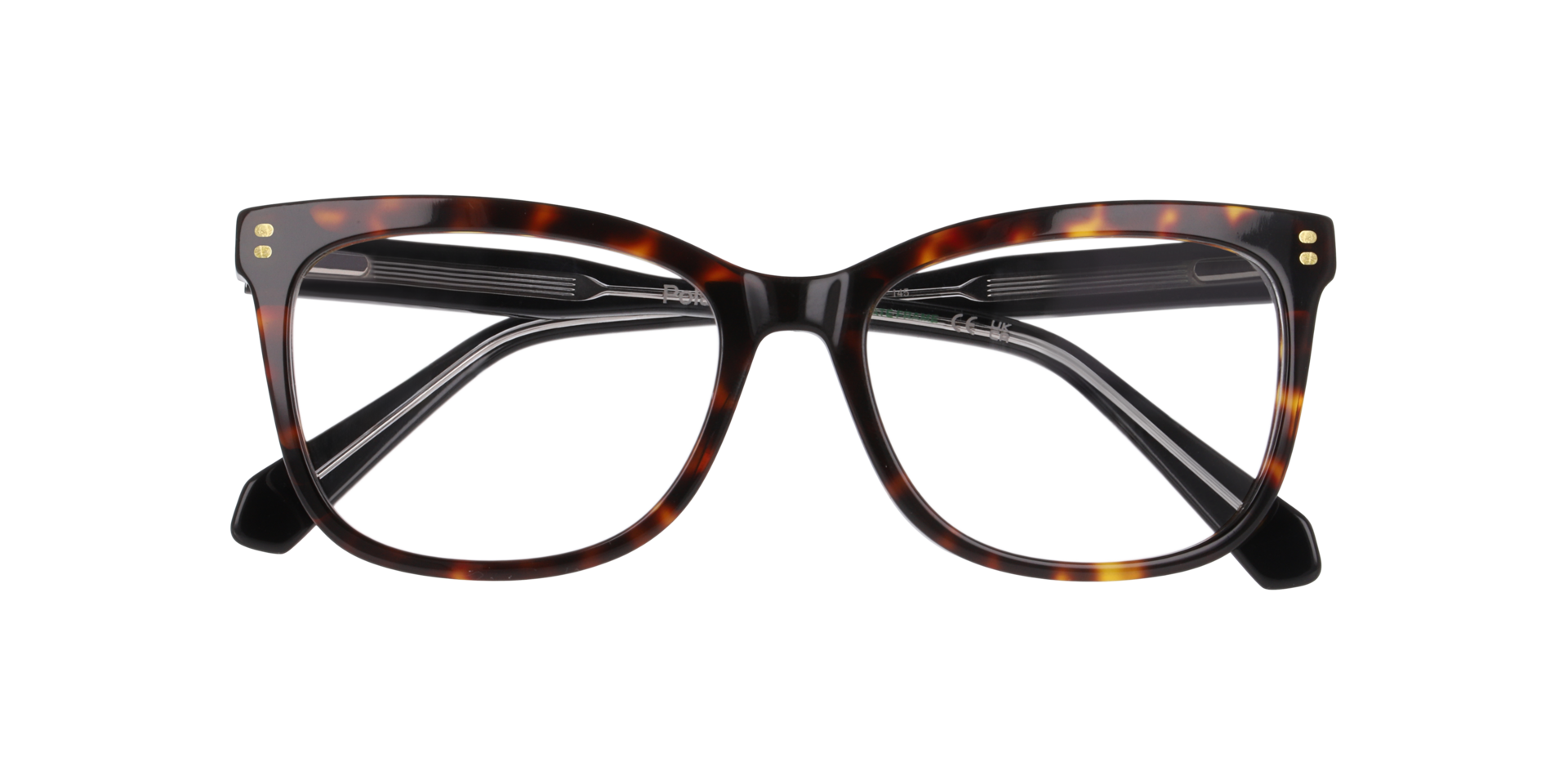 PLD D586 Tortoise AcetateEyeglass Frames for Glasses Direct, Closed View