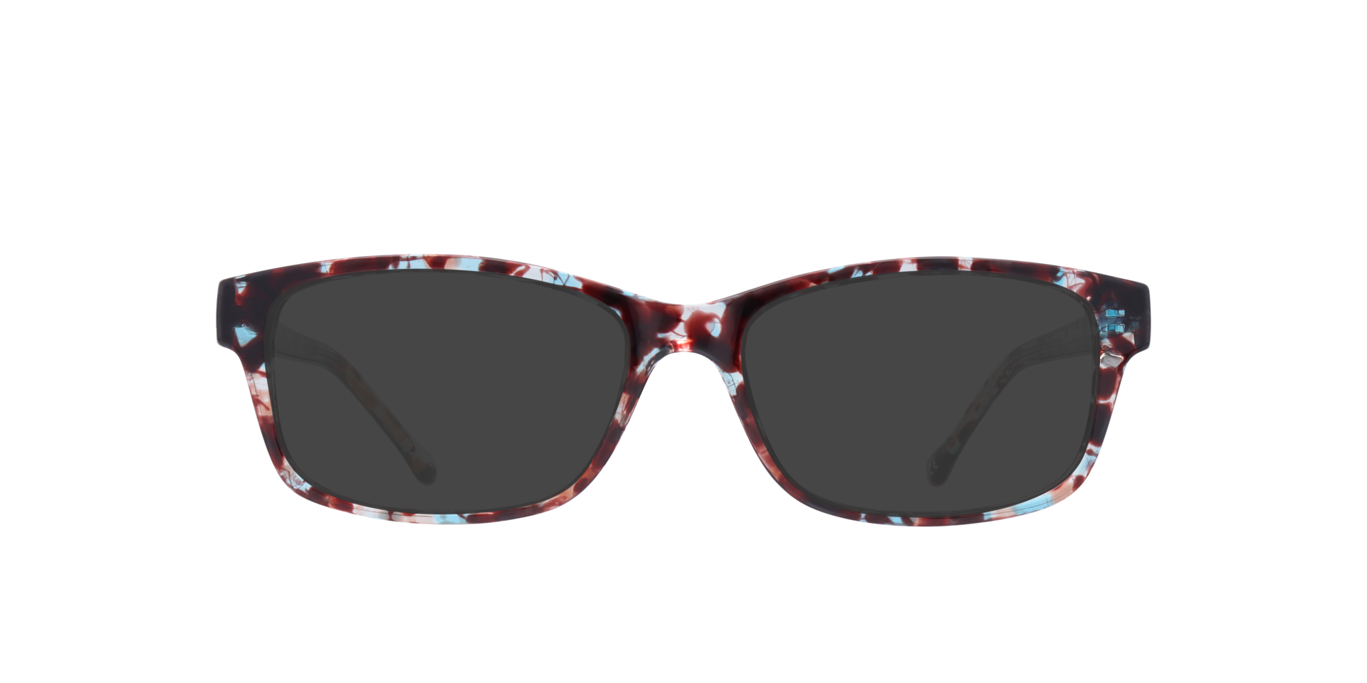 Daisy Brown Pattern PlasticEyeglass Frames for Glasses Direct, with Tinted Lenses