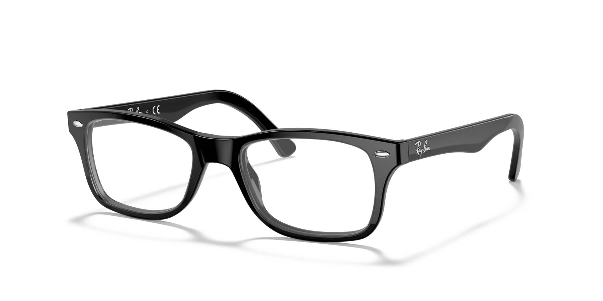 RB5228 Black AcetateEyeglass Frames for Glasses Direct, Angle View