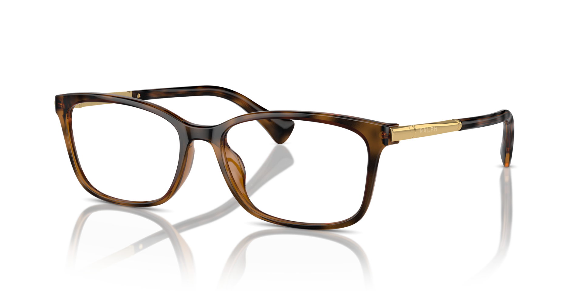 RA7160U Shiny Dark Havana PlasticEyeglass Frames for Glasses Direct, Angle View