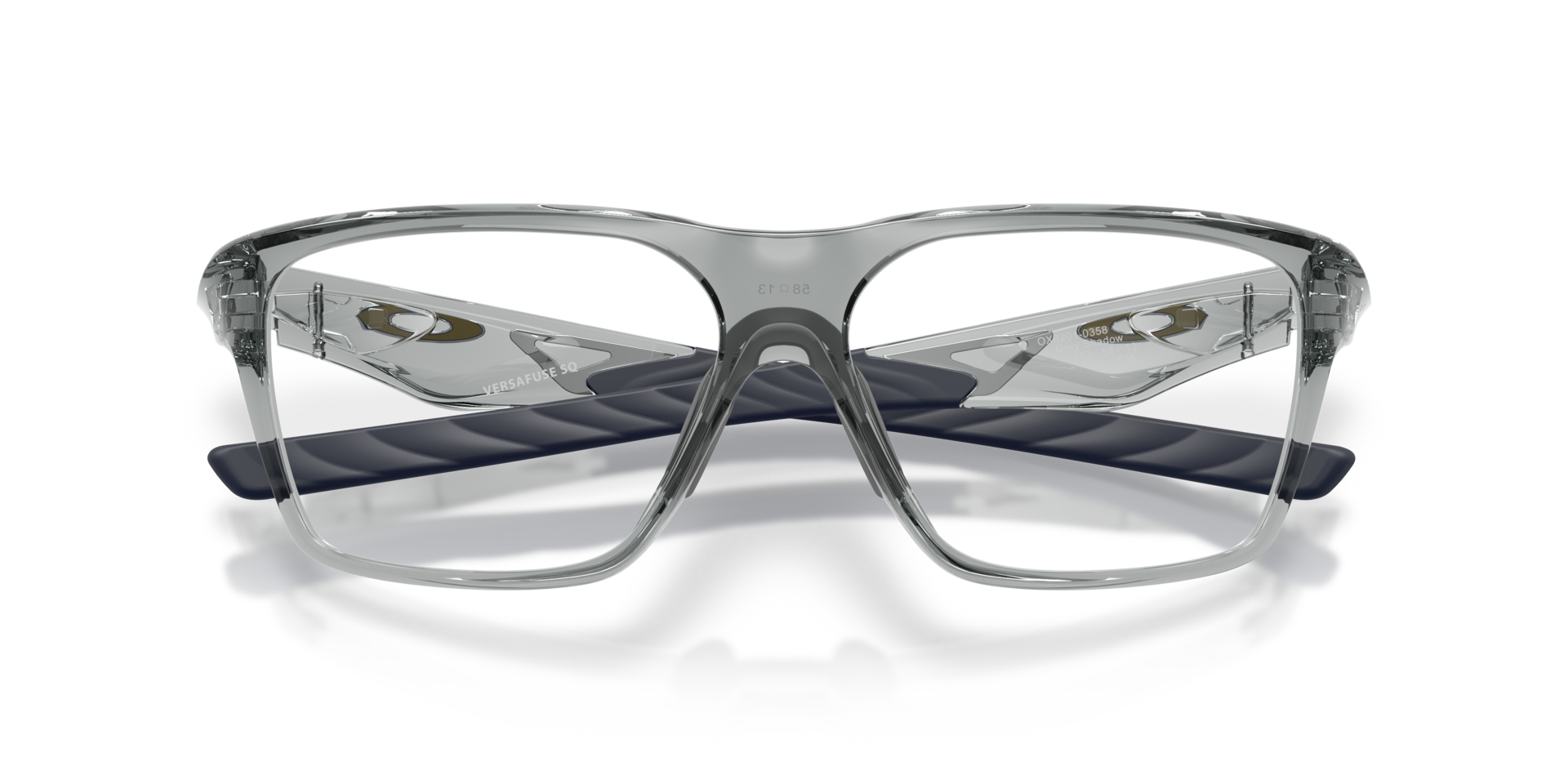 Versafuse SQ Grey Shadow PlasticEyeglass Frames for Glasses Direct, Closed View