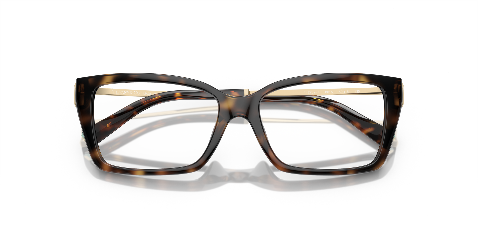 TF2239U Havana PlasticEyeglass Frames for Glasses Direct, Closed View