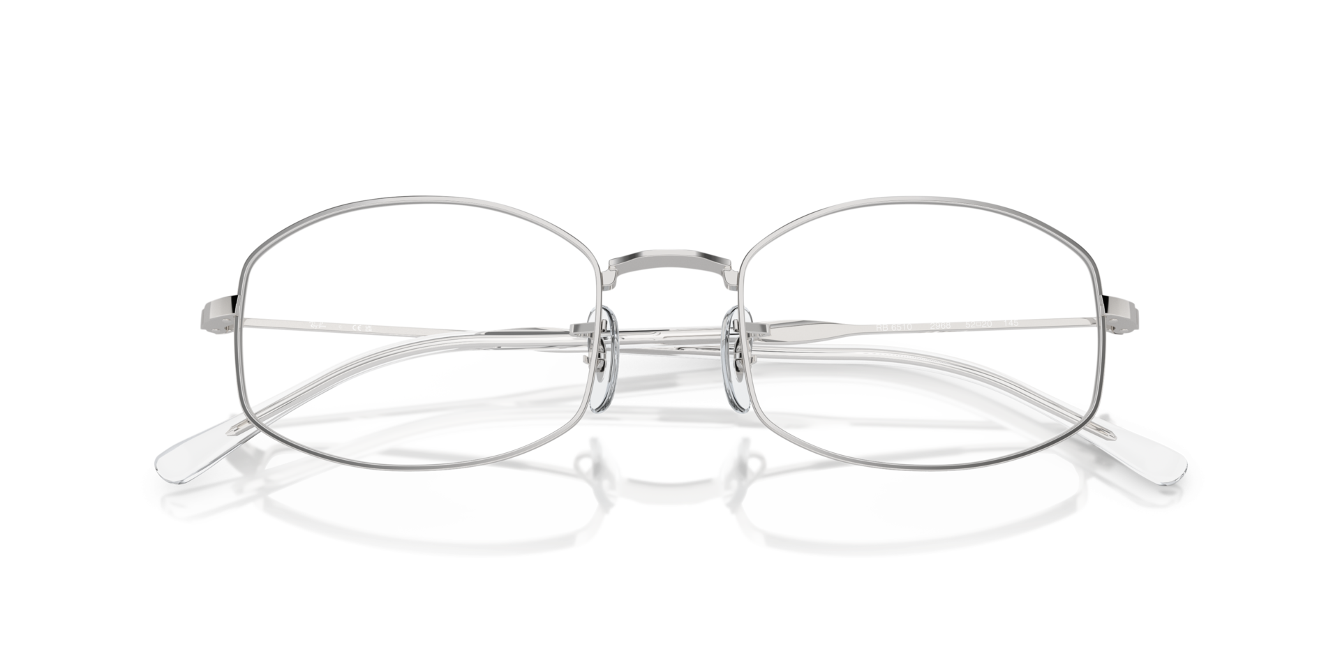 RB6510 Optics Silver MetalEyeglass Frames for Glasses Direct, Closed View