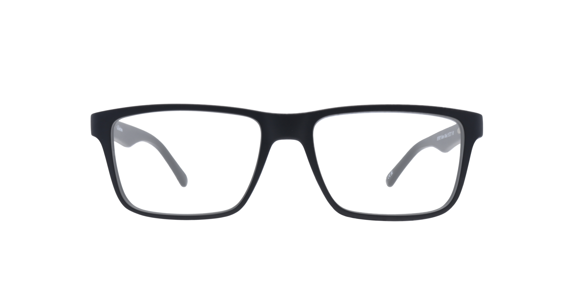 Henry Matte Black PlasticEyeglass Frames for Glasses Direct, Front View