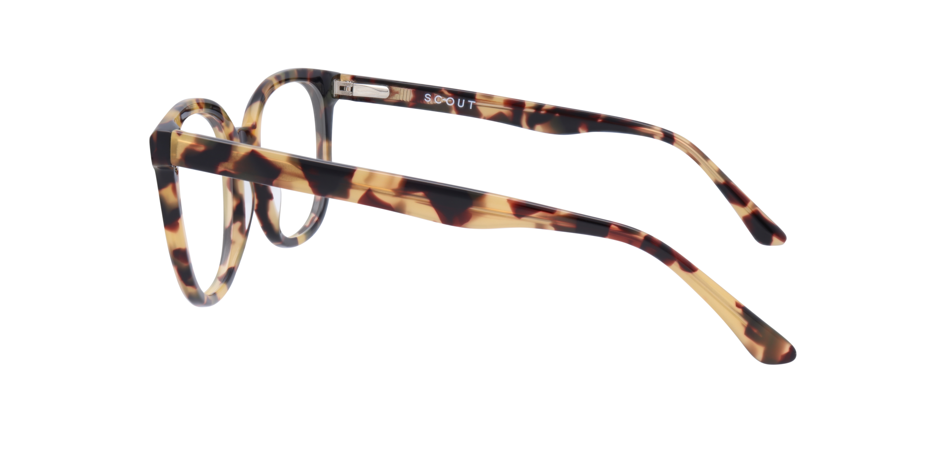 Freddie Yellow Havana AcetateEyeglass Frames for Glasses Direct, Side View
