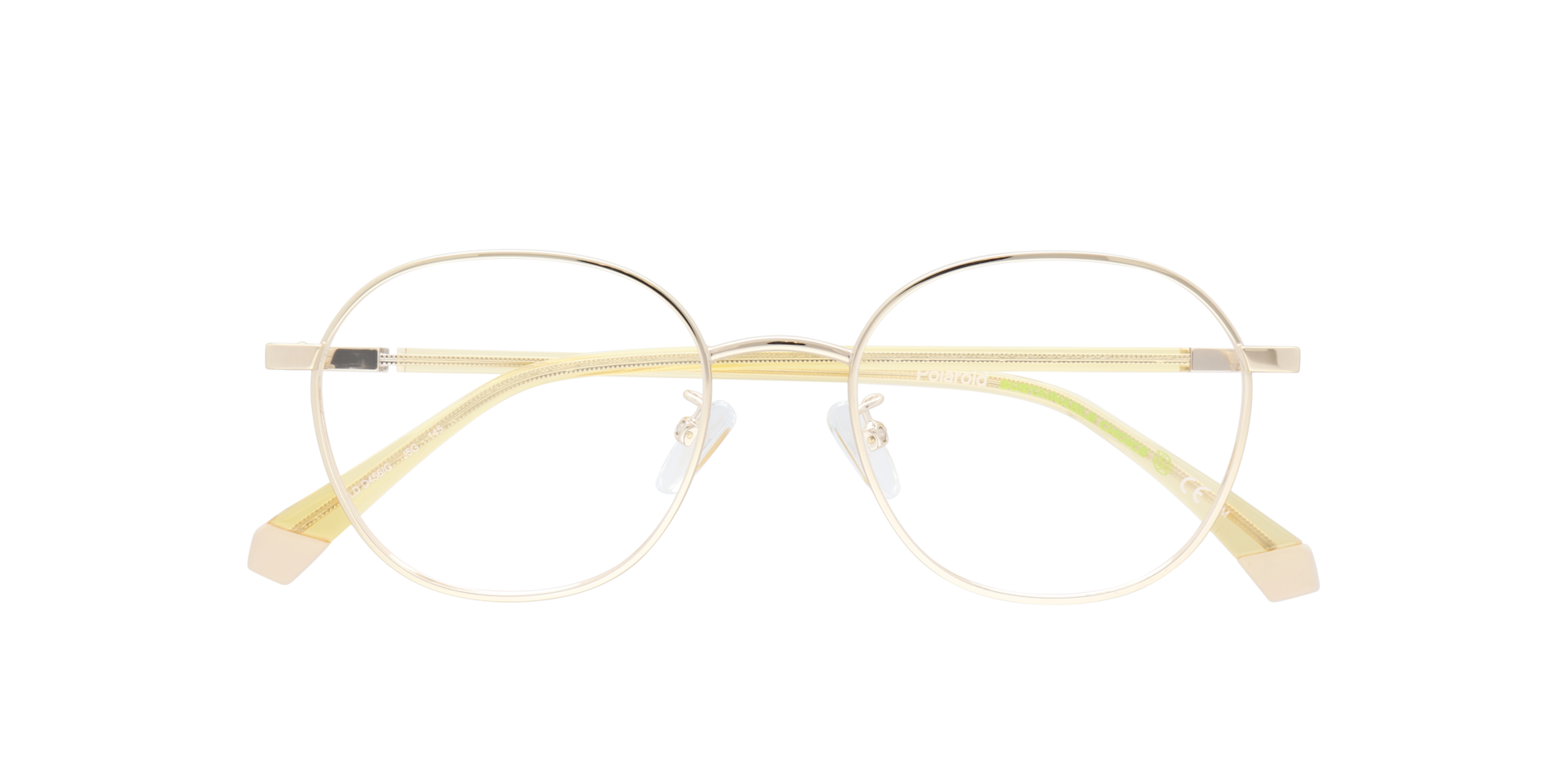 PLD D456/G Gold Shiny MetalEyeglass Frames for Glasses Direct, Closed View