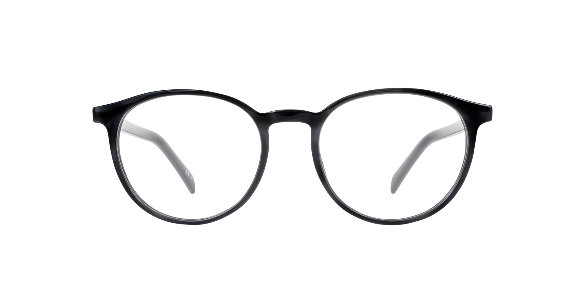 LV 5048 Black Shiny PlasticEyeglass Frames for Glasses Direct, Front View