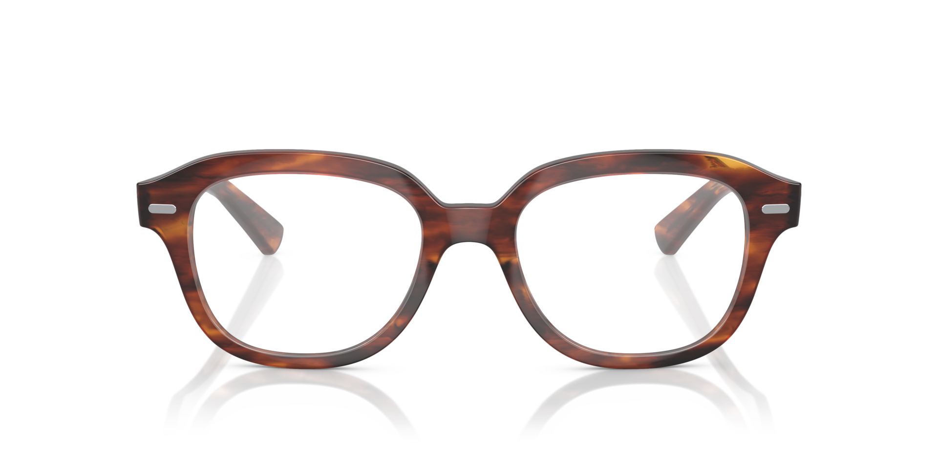 RB7215 Striped Havana PlasticEyeglass Frames for Glasses Direct, Front View