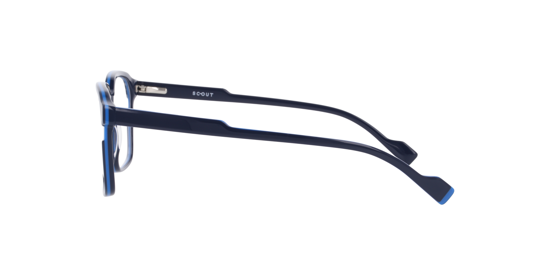 Maddox Navy Blue AcetateEyeglass Frames for Glasses Direct, Side View