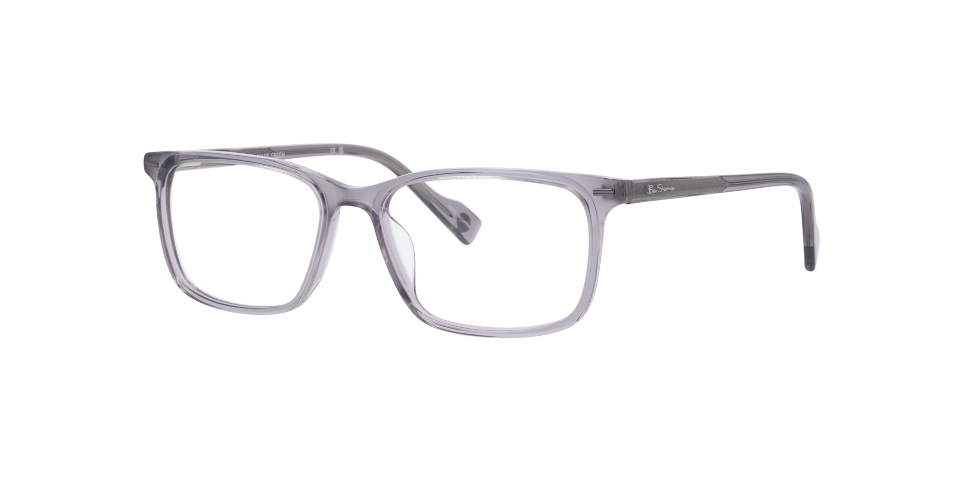 Bssouth Grey Crystal AcetateEyeglass Frames for Glasses Direct, Angle View