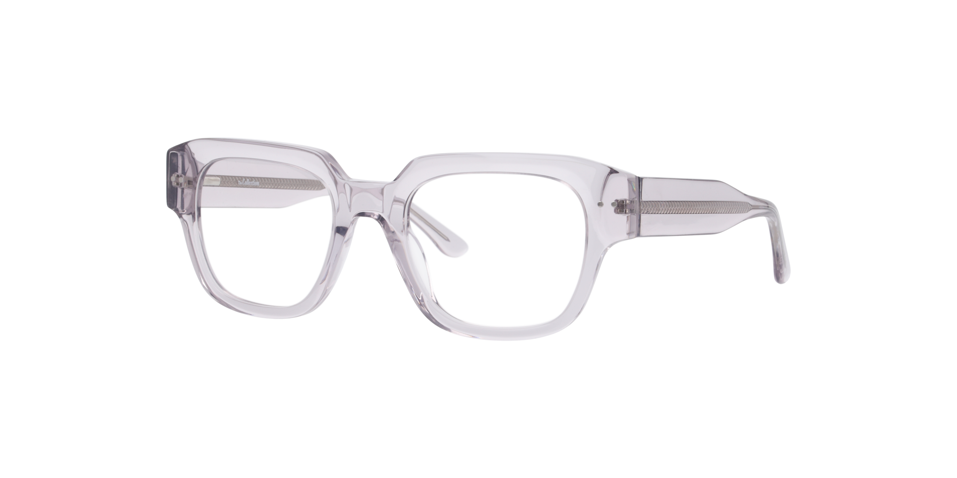 Miller Crystal Purple AcetateEyeglass Frames for Glasses Direct, Angle View