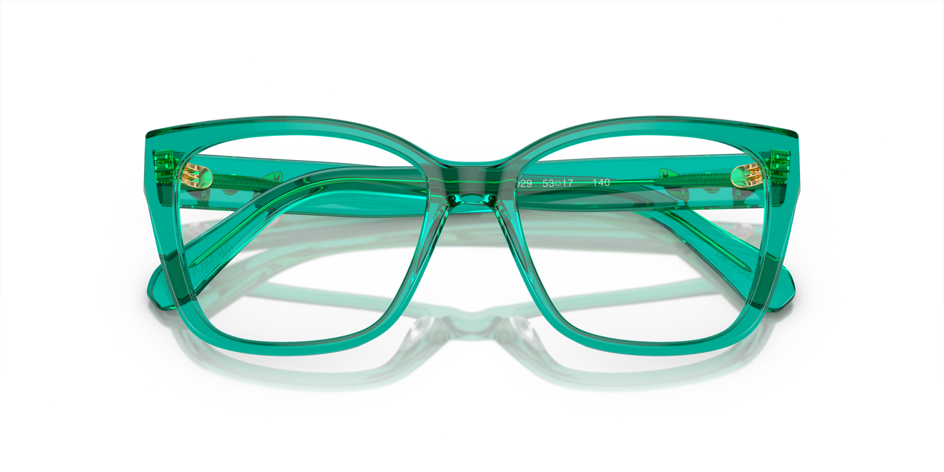 SK2008 Crystal Green AcetateEyeglass Frames for Glasses Direct, Closed View