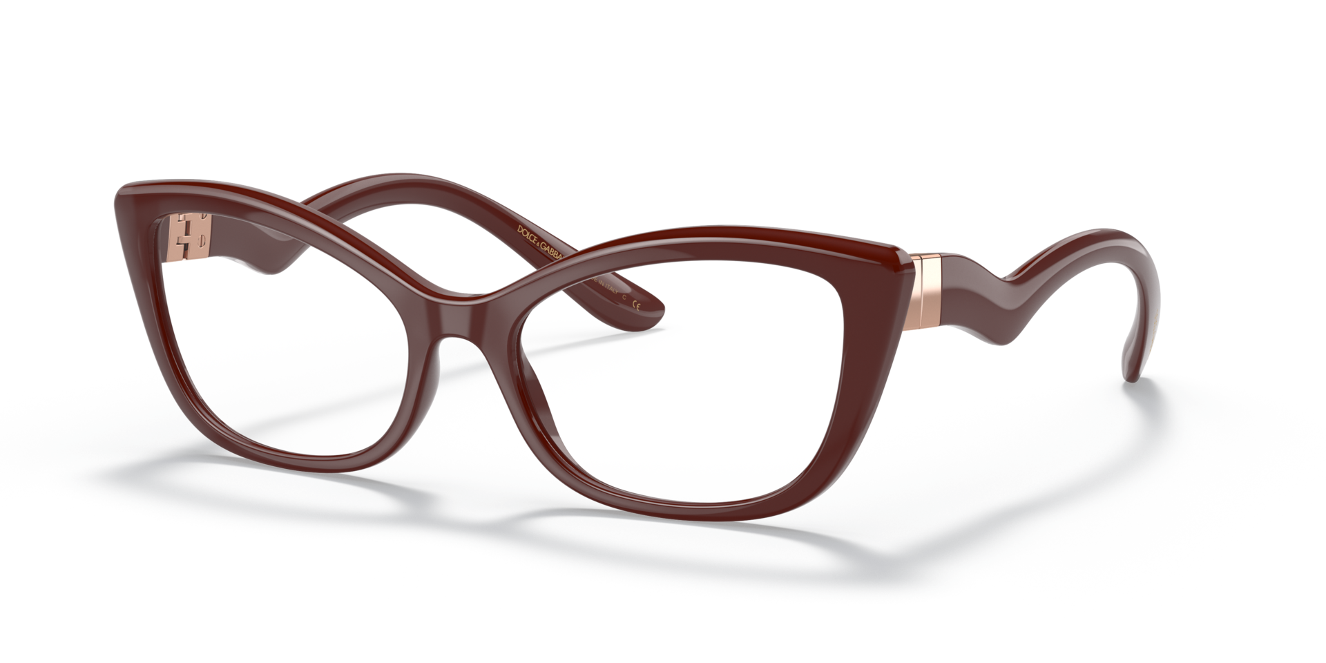 DG5078 Bordeaux PlasticEyeglass Frames for Glasses Direct, Angle View