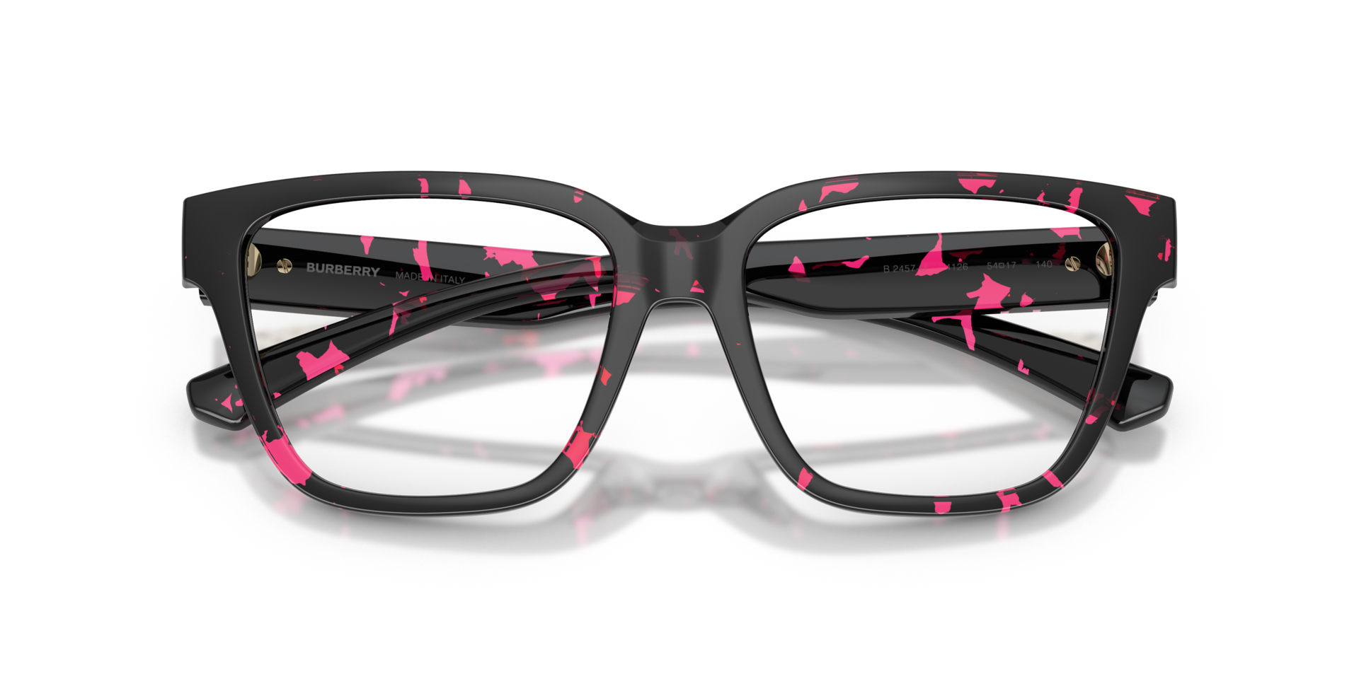 BE2457U Havana Fuxia PlasticEyeglass Frames for Glasses Direct, Closed View