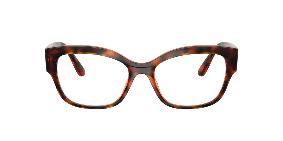 Vogue Eyewear Women's Dark Havana Pillow Plastic Eyeglasses Online - Full Rim - Vo5635u