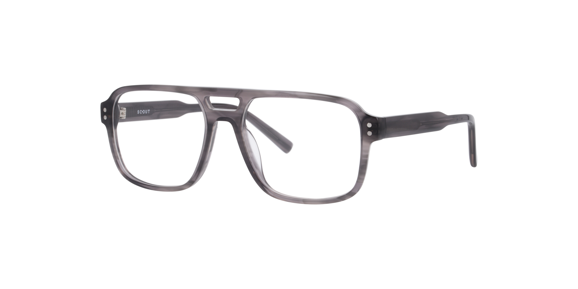Michael Horn Grey AcetateEyeglass Frames for Glasses Direct, Angle View
