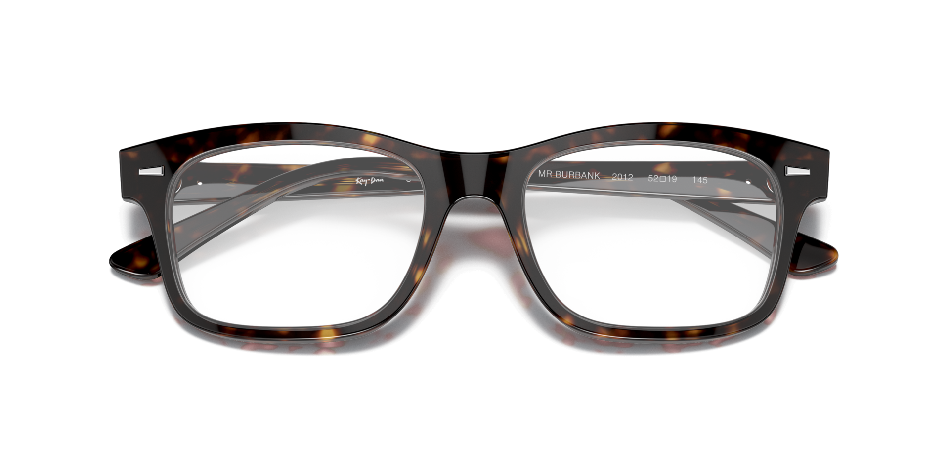Burbank Optics Havana AcetateEyeglass Frames for Glasses Direct, Closed View