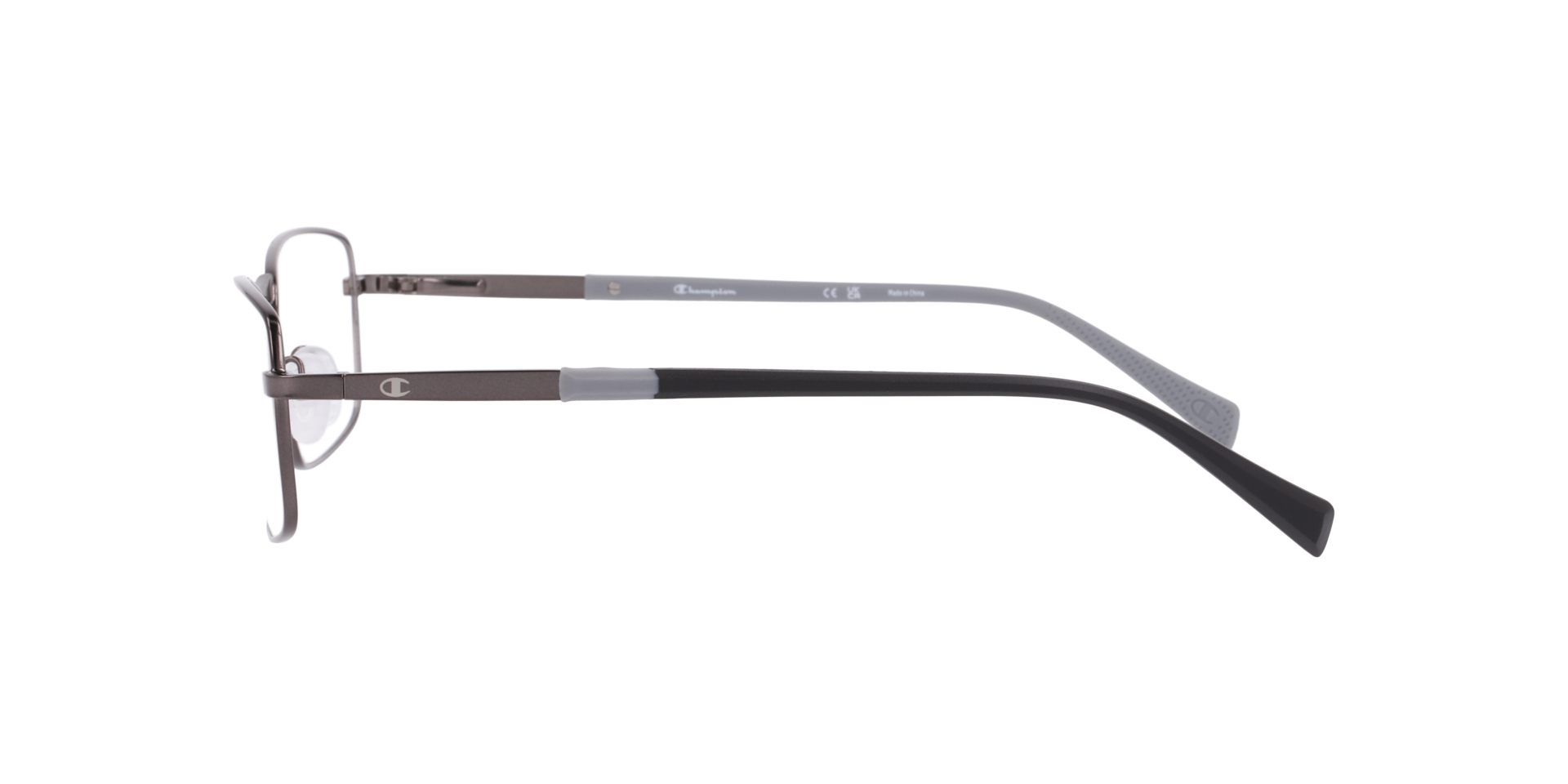 Cu4011 Gunmetal MetalEyeglass Frames for Glasses Direct, Side View