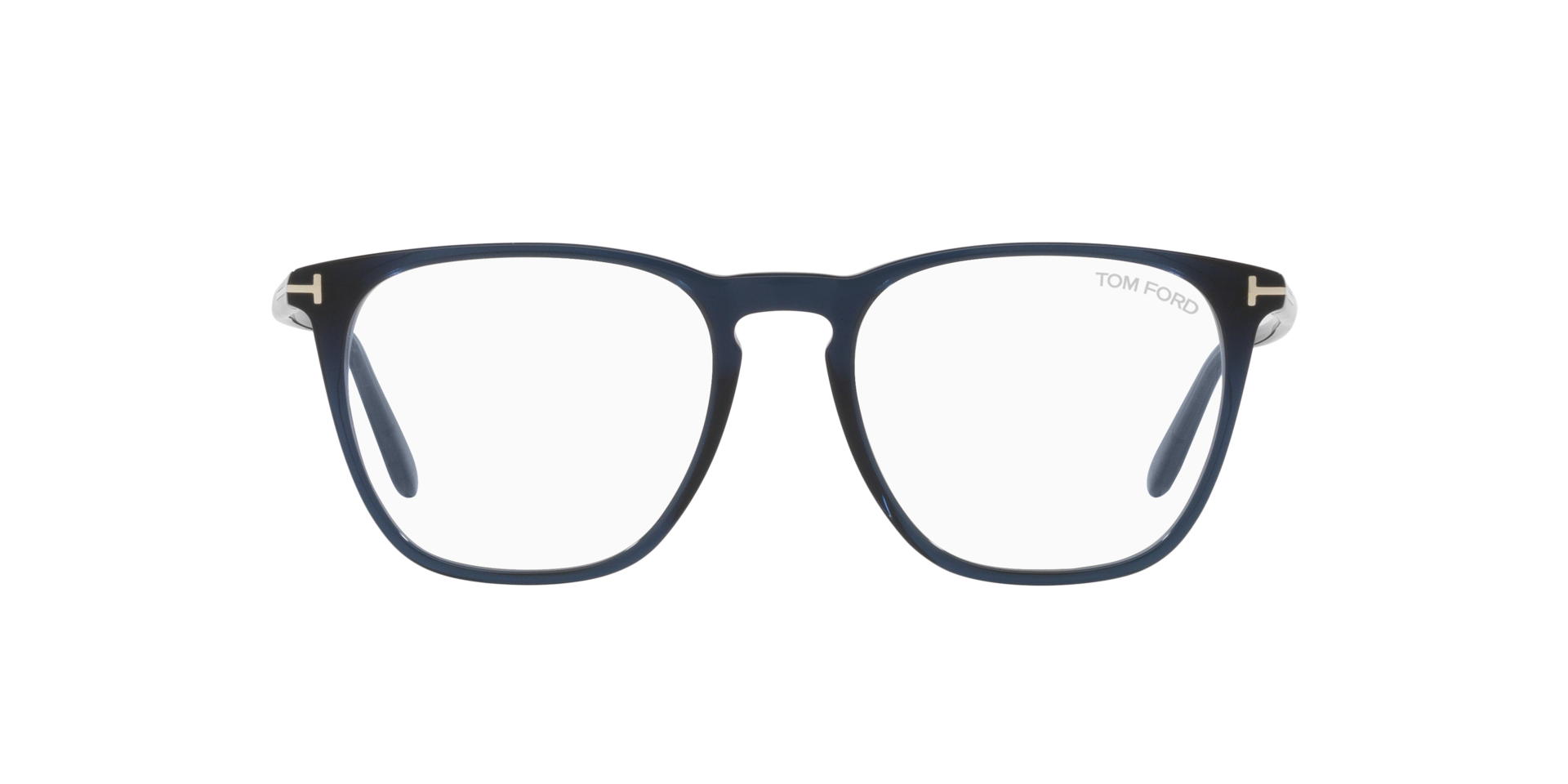 FT5937-B Blue Shiny AcetateEyeglass Frames for Glasses Direct, Front View