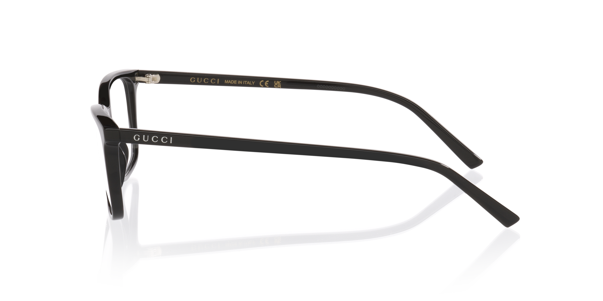 GG1997O Black AcetateEyeglass Frames for Glasses Direct, Side View