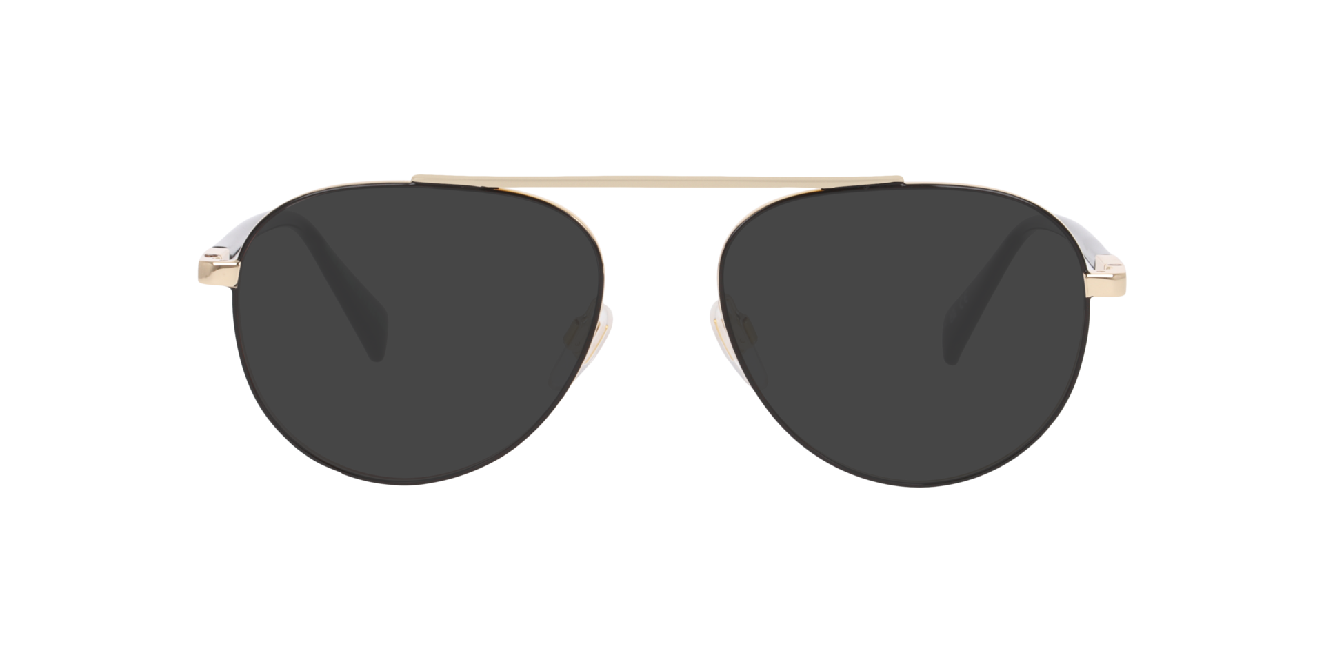 LV 1099 Gold Black MetalEyeglass Frames for Glasses Direct, with Tinted Lenses