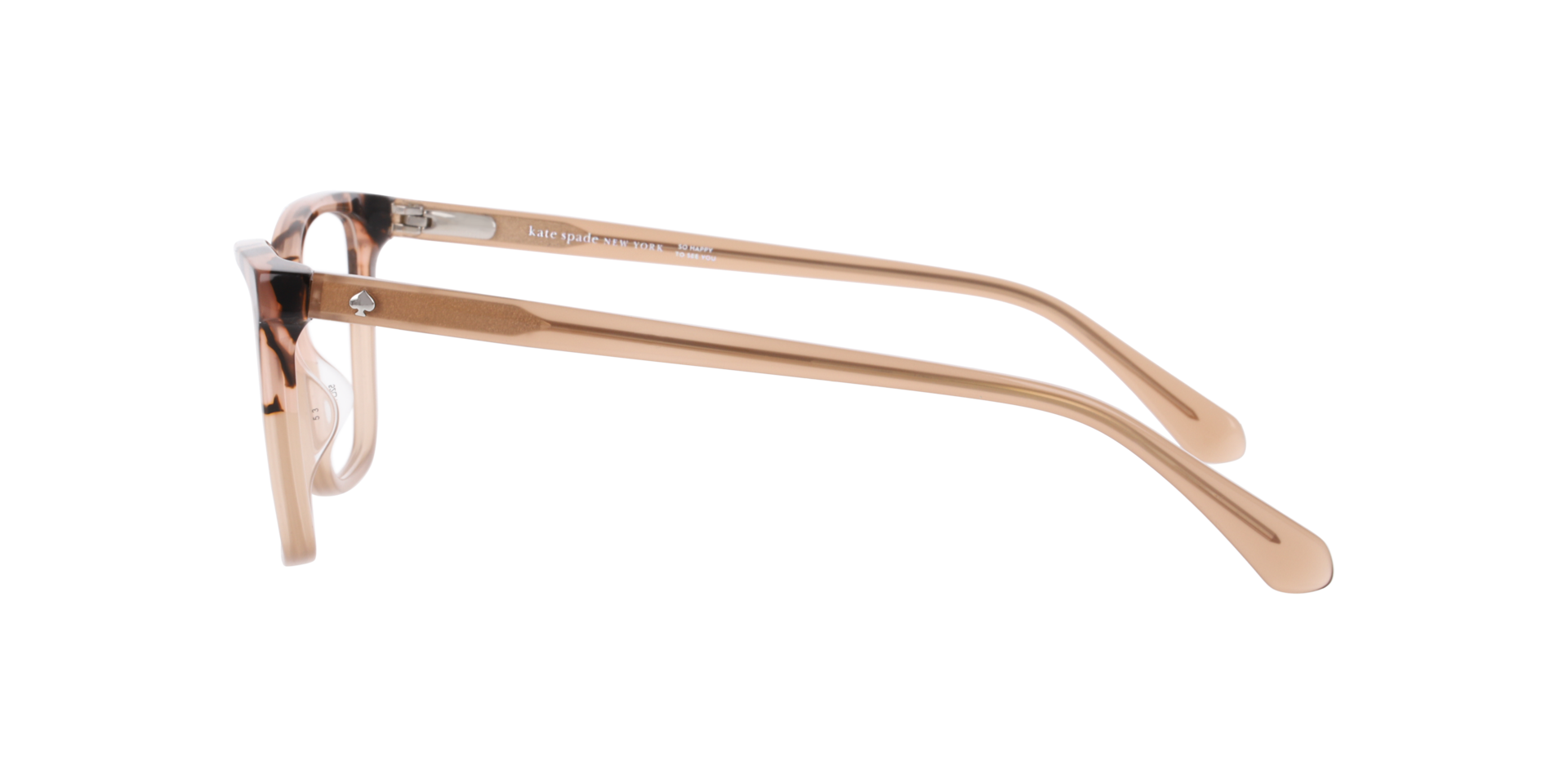 KS JALINDA 2 Tortoise Pink AcetateEyeglass Frames for Glasses Direct, Side View