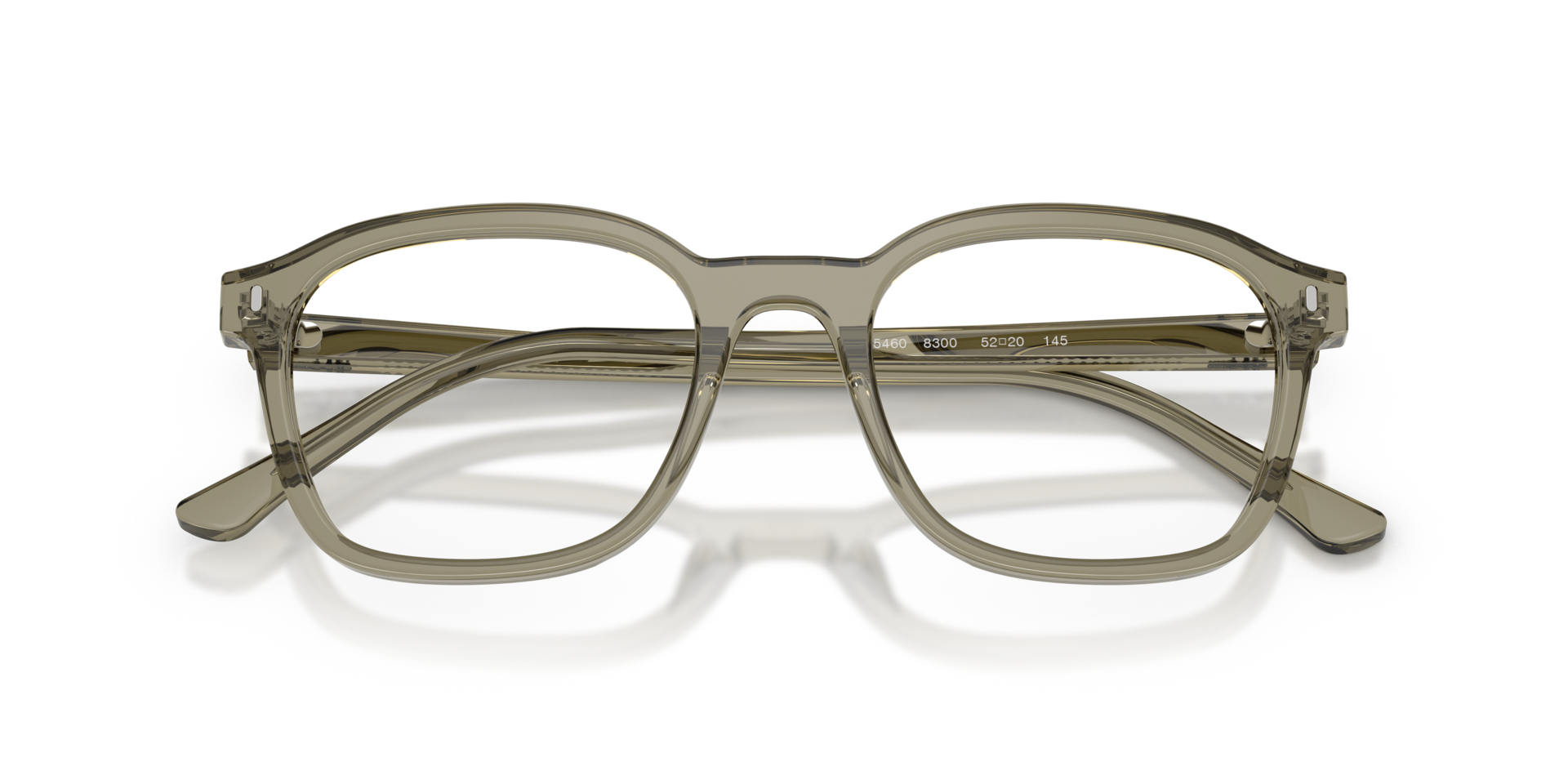 RB5460 Transparent Green AcetateEyeglass Frames for Glasses Direct, Closed View