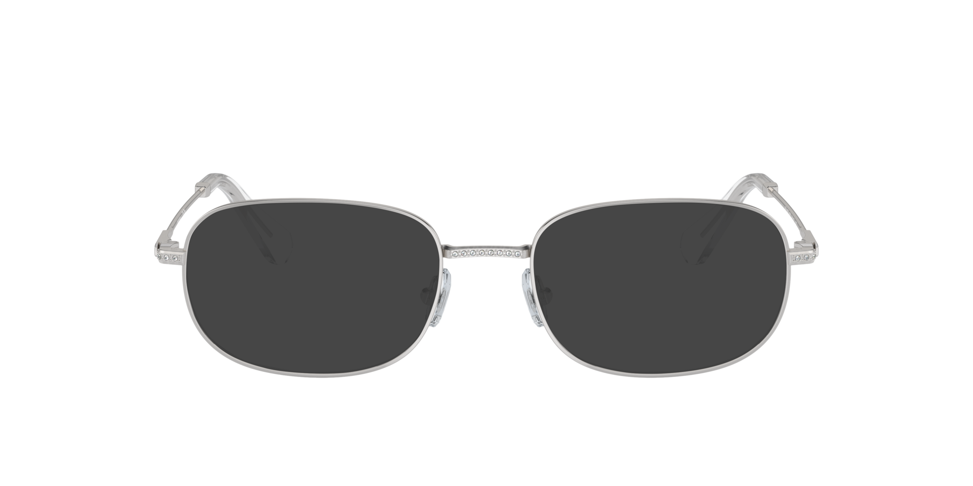 SK1005 Silver MetalEyeglass Frames for Glasses Direct, with Tinted Lenses
