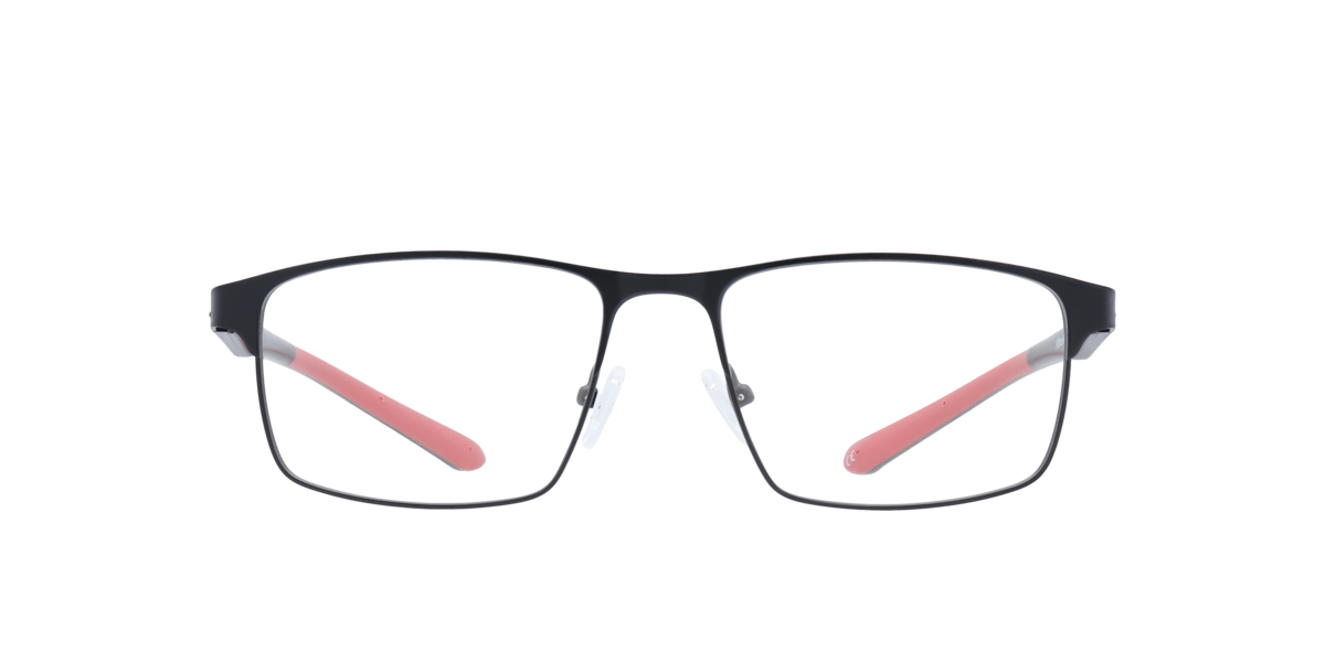 Harrington Men's Matte Black Rectangle Metal Eyeglasses Online - Full Rim - Albert