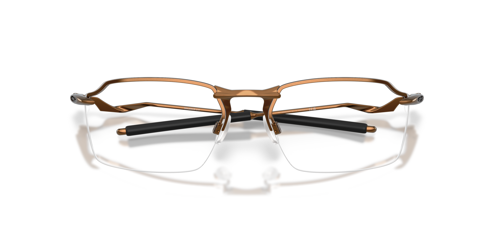Tailback 2.0 Satin Toast TitaniumEyeglass Frames for Glasses Direct, Closed View