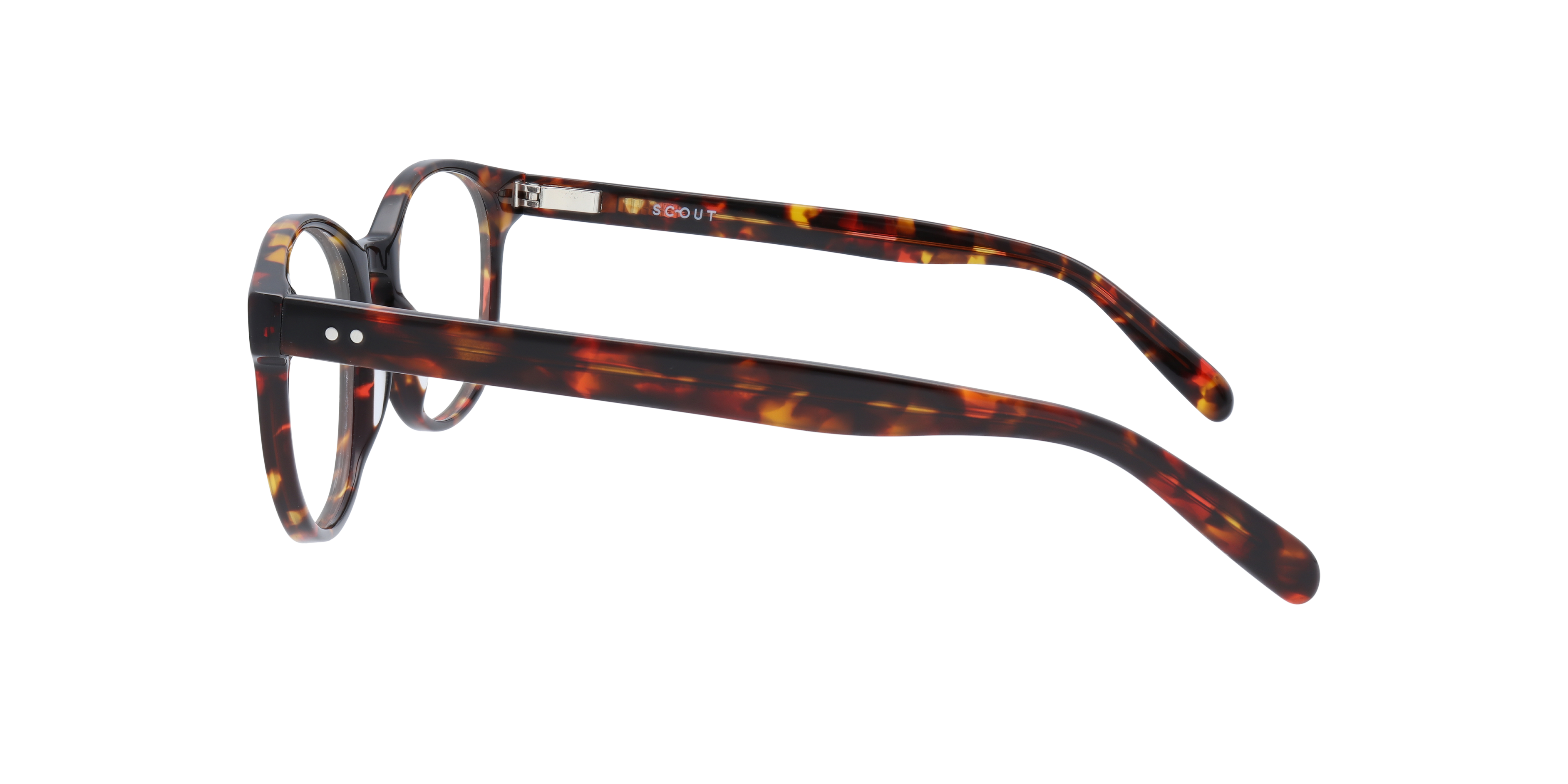 East Dark Tortoise AcetateEyeglass Frames for Glasses Direct, Side View