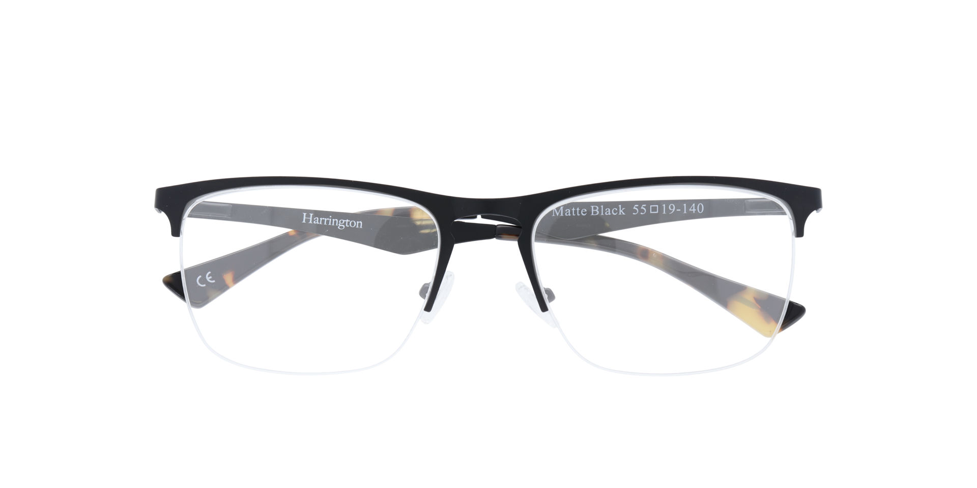 Joe1 Matte Black MetalEyeglass Frames for Glasses Direct, Closed View