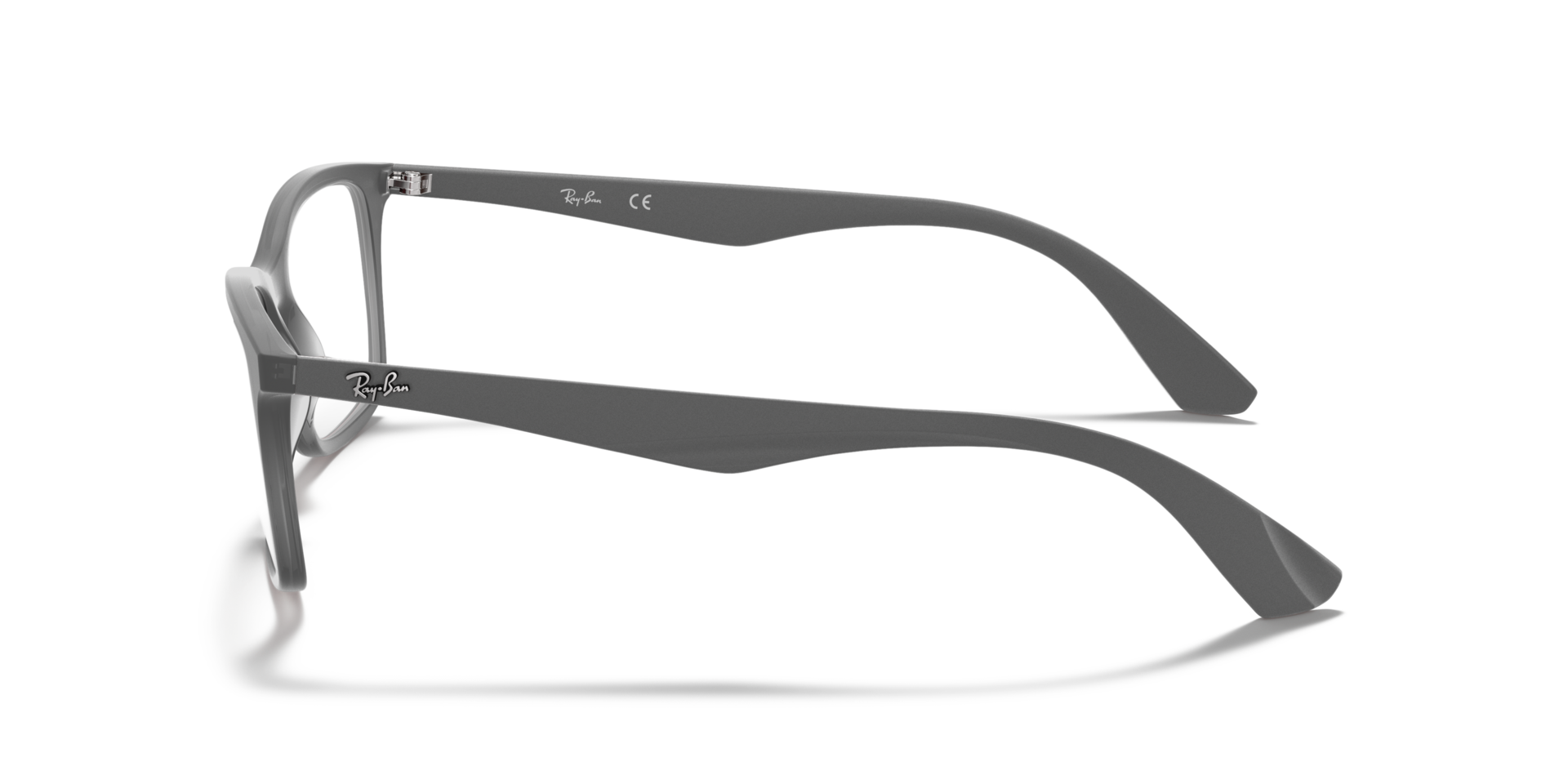 RB7047 Optics Transparent Grey PlasticSunglass Frames for Glasses Direct, Side View