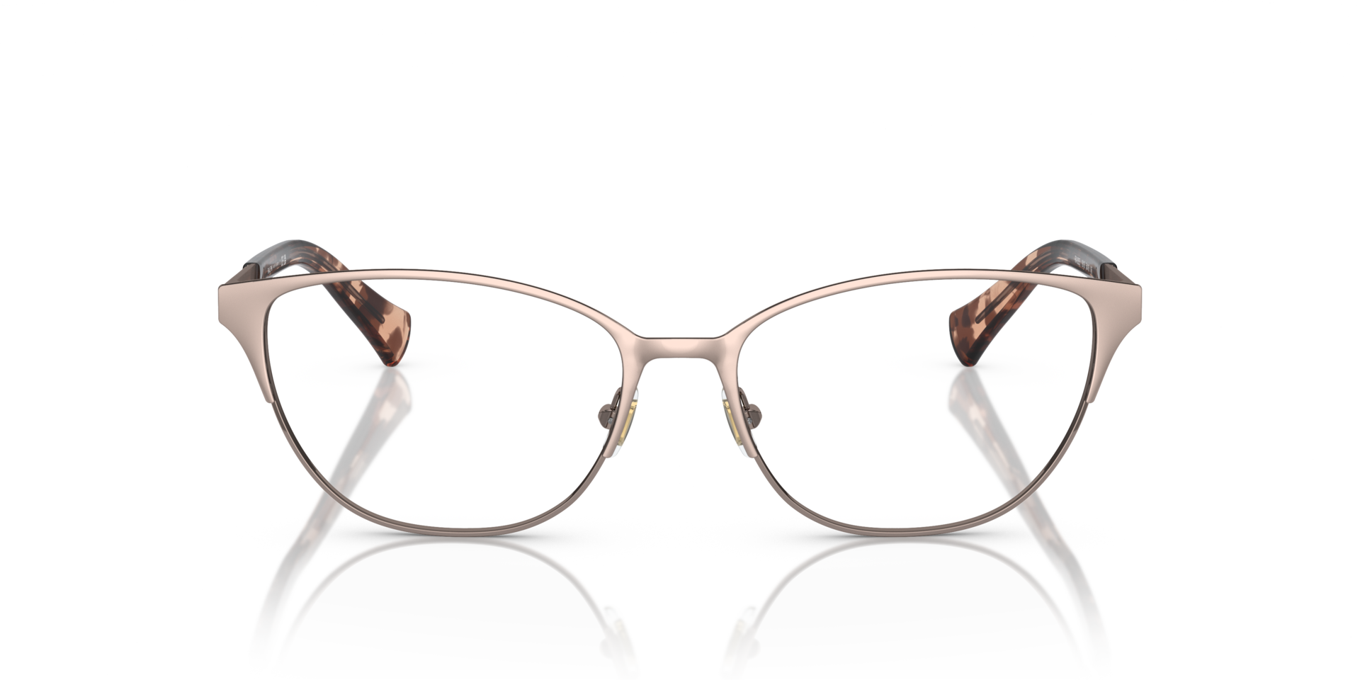 RA6055 Shiny Rose Gold MetalEyeglass Frames for Glasses Direct, Front View