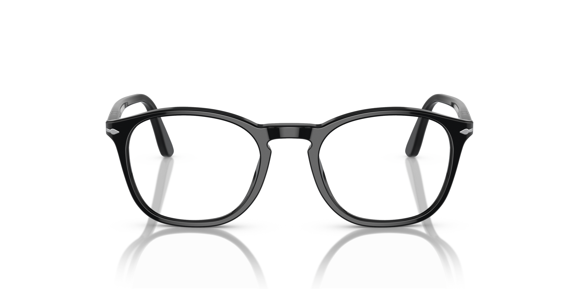 PO3007V Black AcetateEyeglass Frames for Glasses Direct, Front View