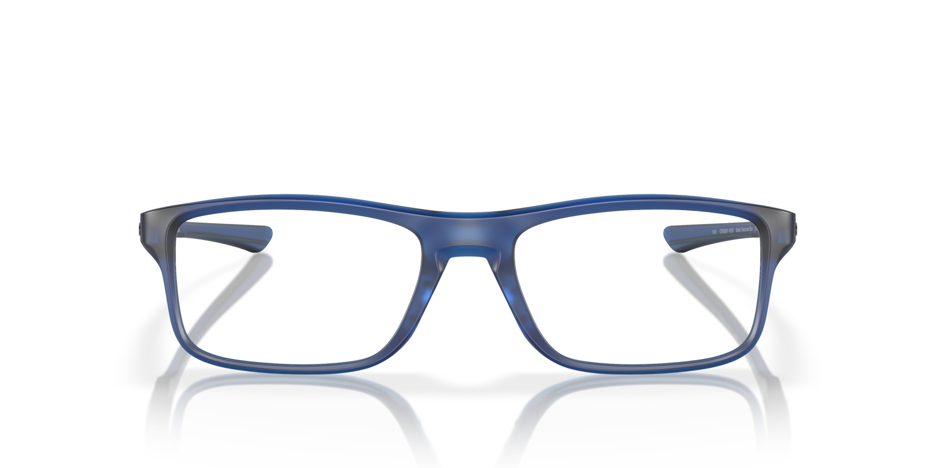 Plank 2.0 Matte Translucent Blue PlasticSunglass Frames for Glasses Direct, Front View
