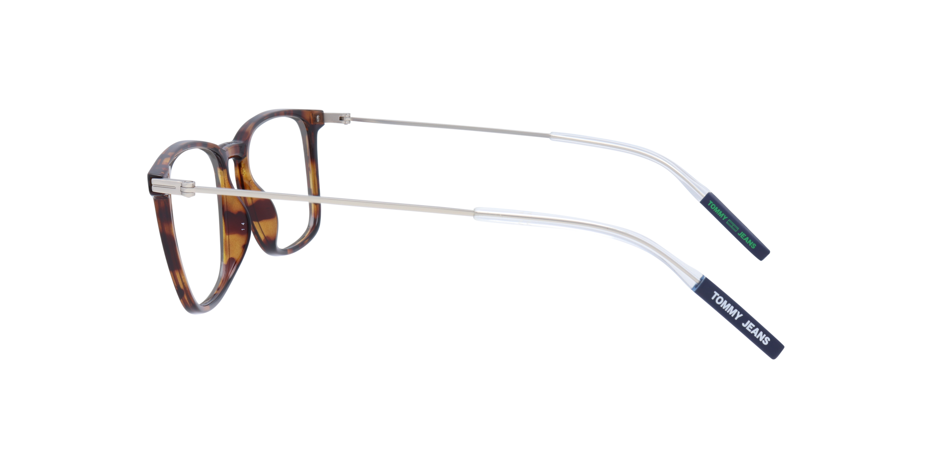 TJ 0061 Tortoise Silver PlasticEyeglass Frames for Glasses Direct, Side View
