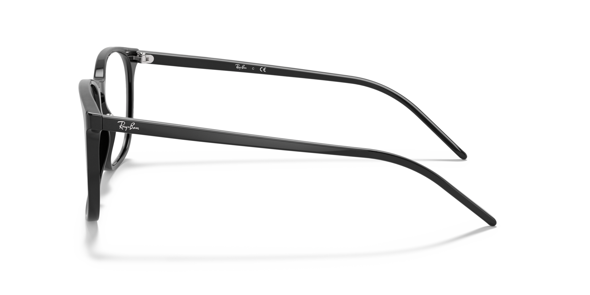 RB5387 Optics Black AcetateEyeglass Frames for Glasses Direct, Side View