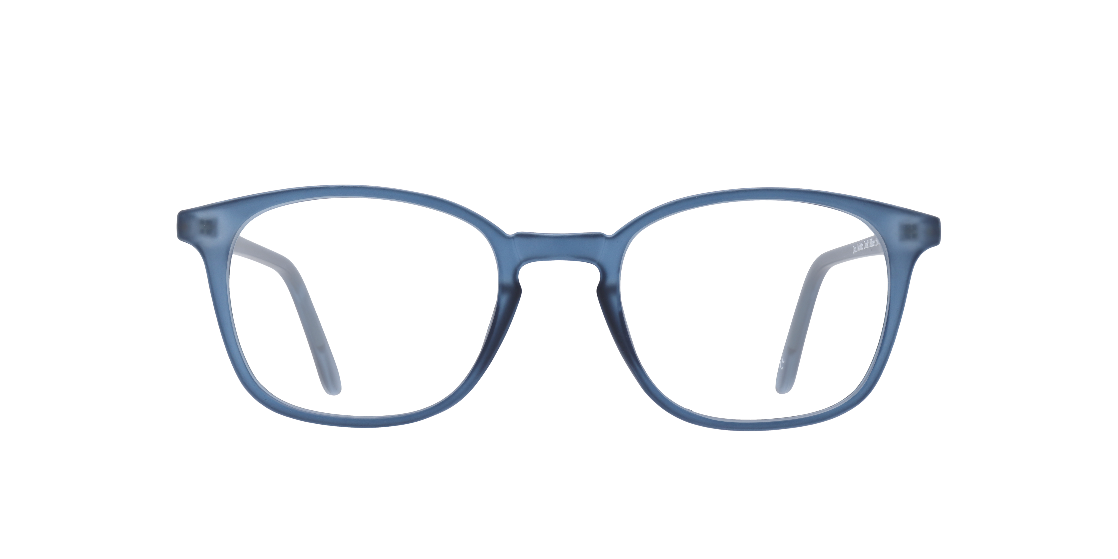 Dax Matte Dark Blue PlasticSunglass Frames for Glasses Direct, Front View