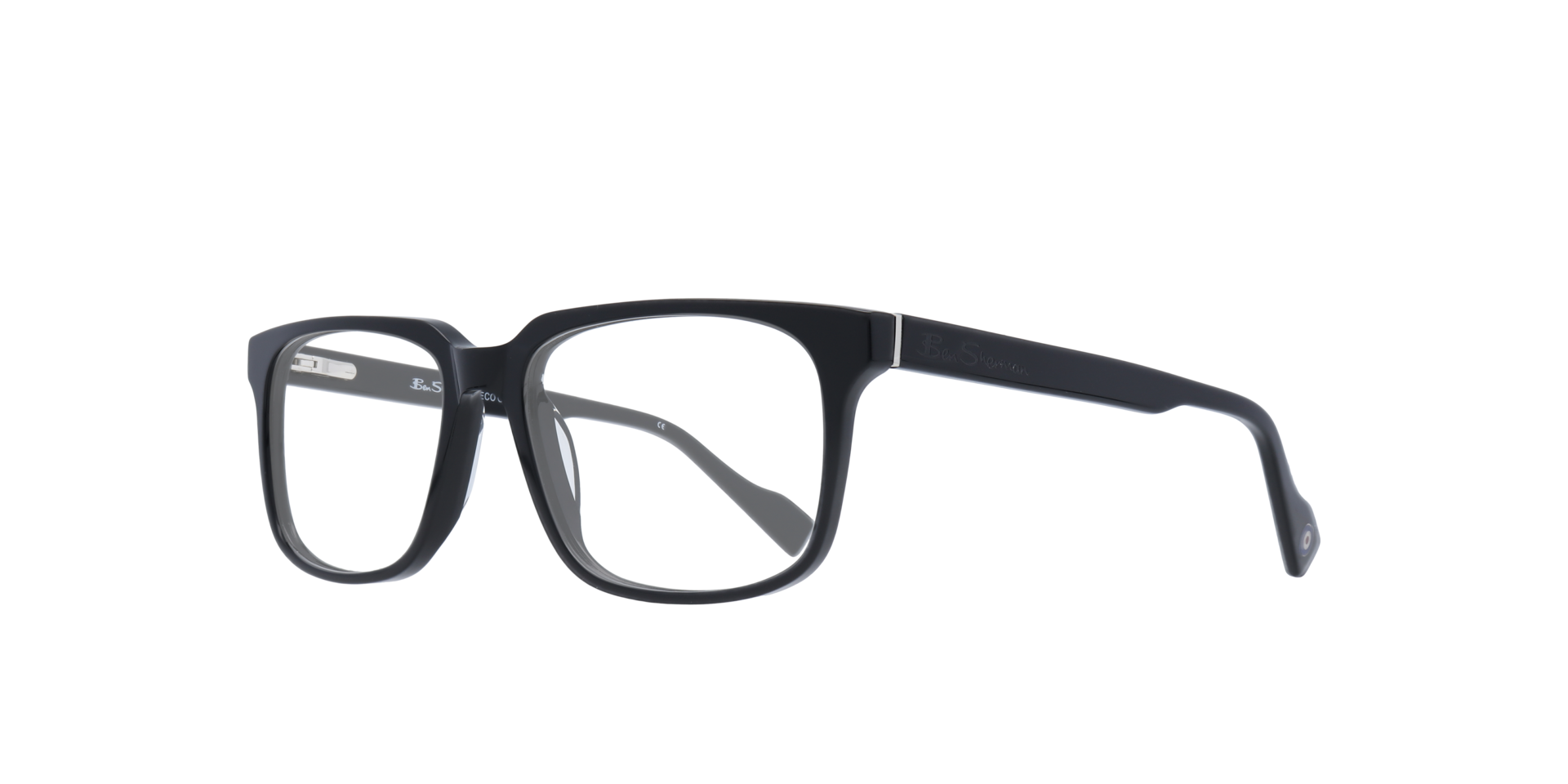 Strand Black MetalEyeglass Frames for Glasses Direct, Angle View