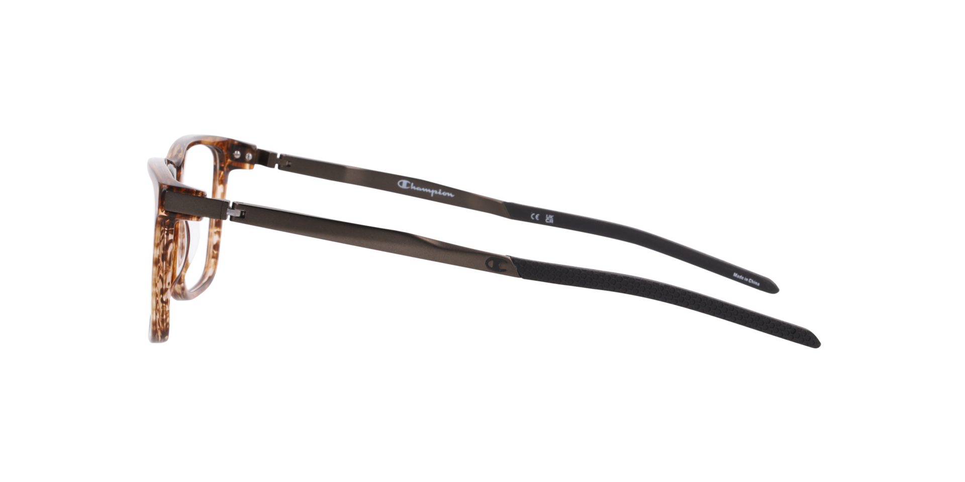 Curove Brown AcetateEyeglass Frames for Glasses Direct, Side View