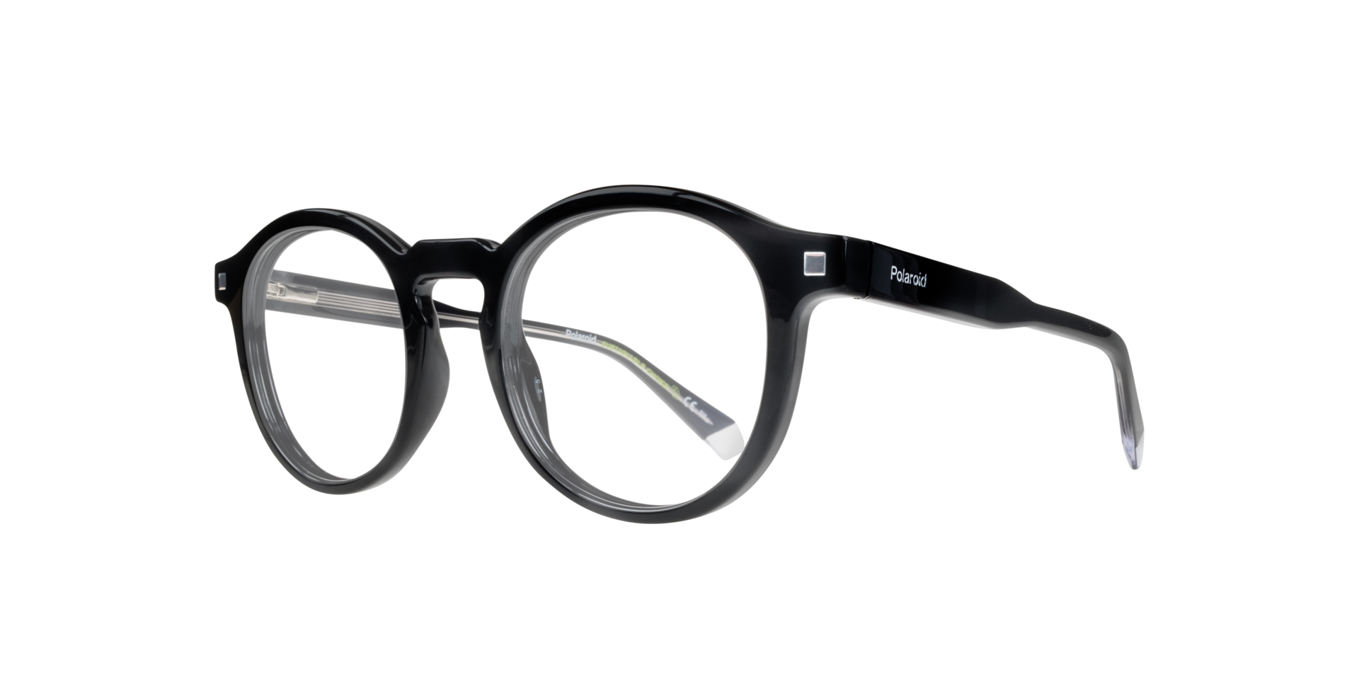 PLD D492 Black PlasticEyeglass Frames for Glasses Direct, Angle View