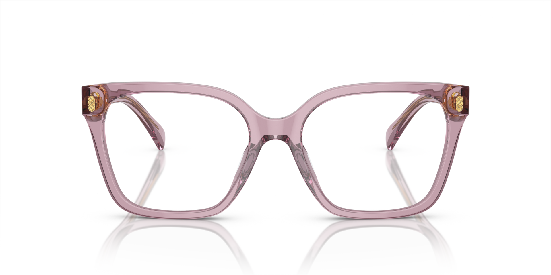 RA7158U Shiny Transparent Violet AcetateEyeglass Frames for Glasses Direct, Front View