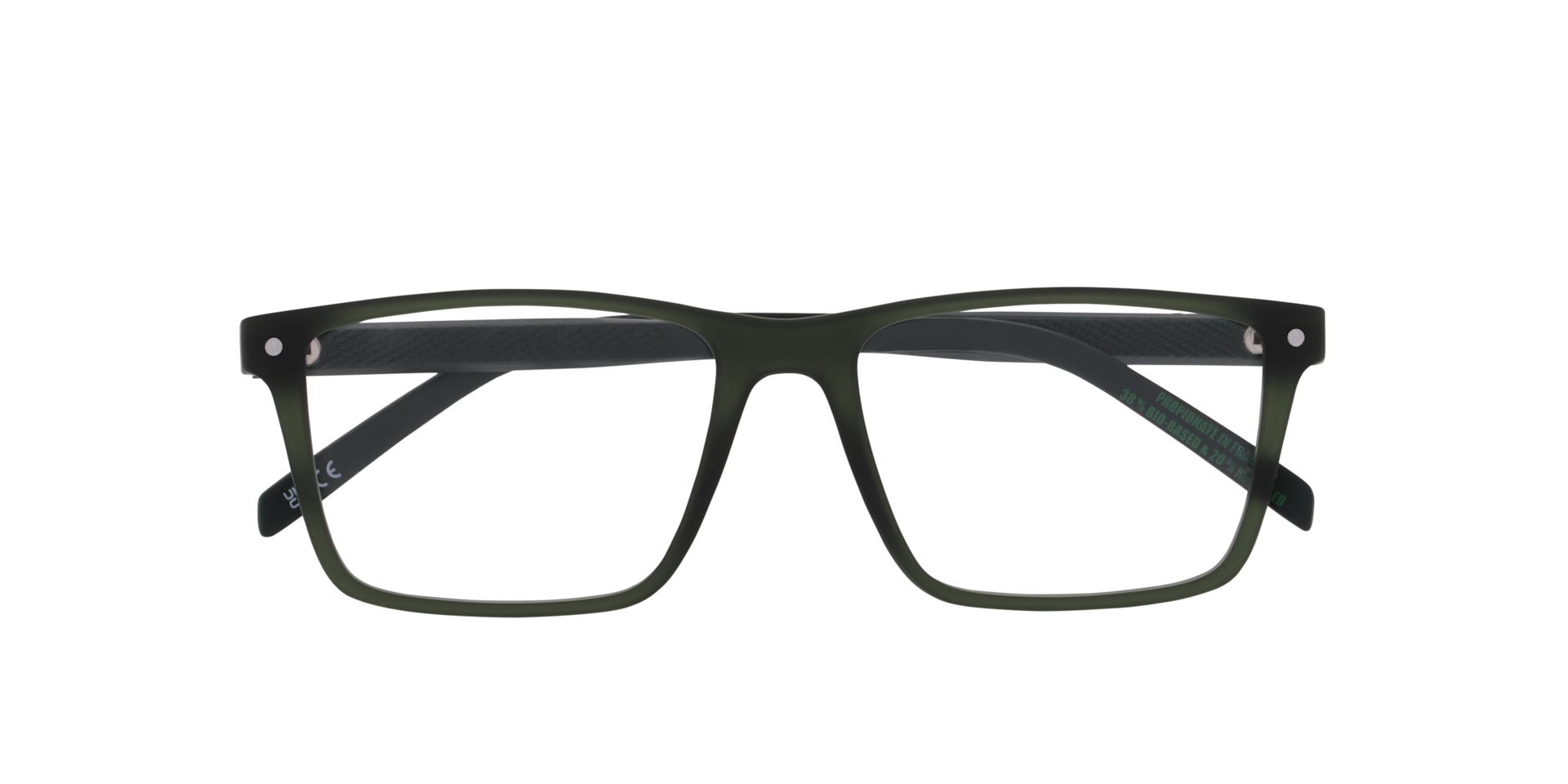 LV 5101 Green Matte PlasticEyeglass Frames for Glasses Direct, Closed View