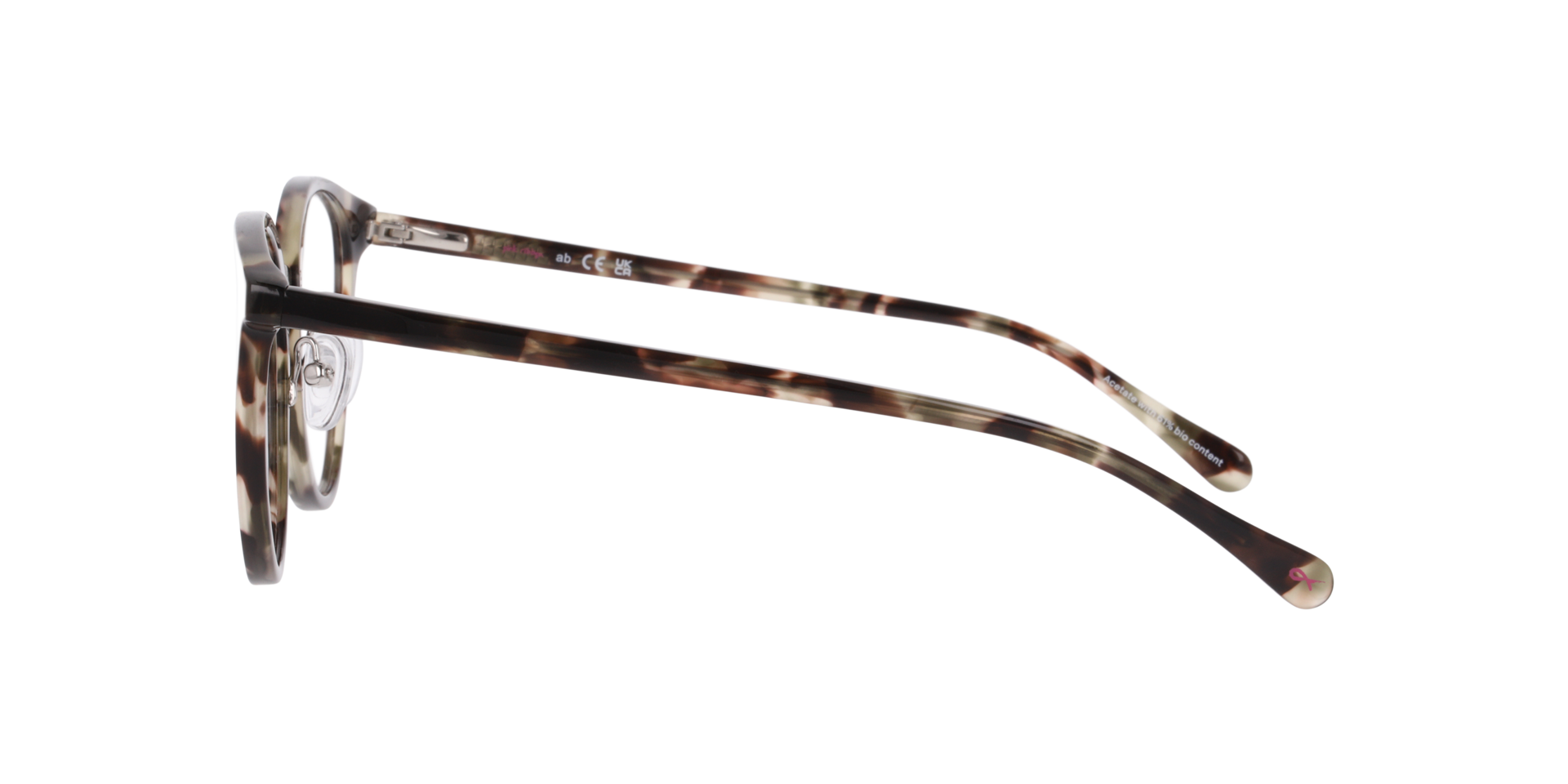Nina Havana Champaign AcetateEyeglass Frames for Glasses Direct, Side View